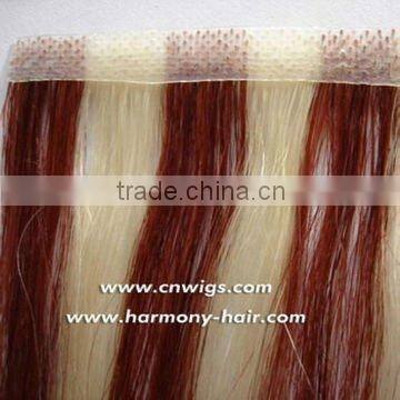 Quality european virgin skin weft hair extensions/indian tape hair extension/brazilian tape hair extensions