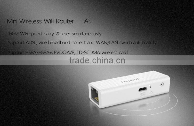 Mini WAN Ports Soho 3g wifi router with RoHs CE Fcc
