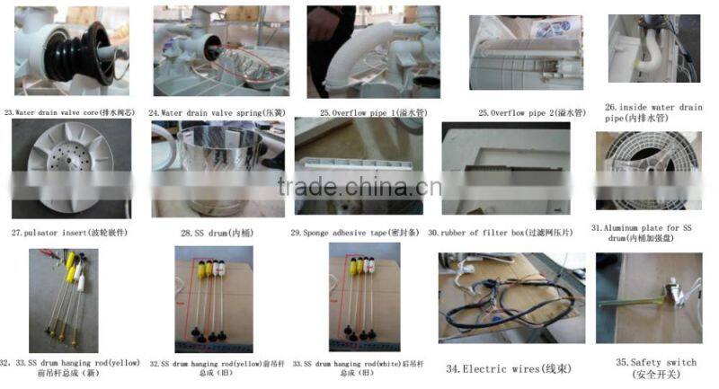 full auto washing machine parts,washing machine spare parts,SS drum hanging rod(white),Safety switch,Electric wires