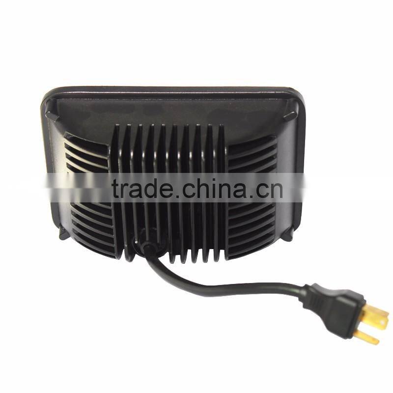 4" X 6" Rectangular Sealed 45W LED Headlight Headlamp Replacement, High/low beam H4 45w Led Work Light