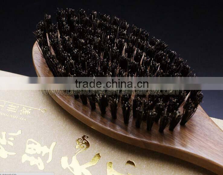 Custom Sandal Wood Hair Brush With Bristle
