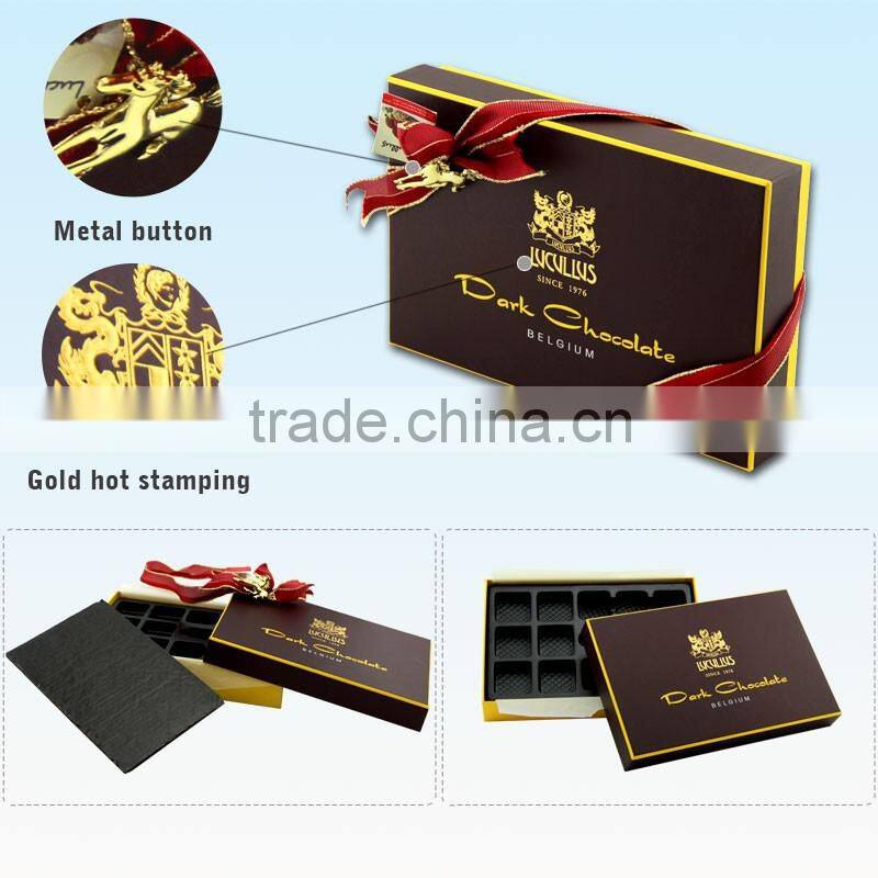 Custom lovely design chocolate gift box cardboard box chocolate box