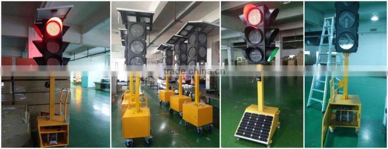 Wholesale kutuo 300mm solar powered portable led temporary traffic wireless trailer lights with factory price