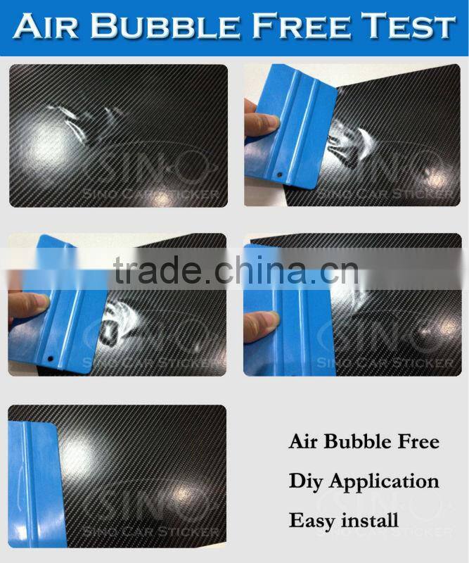 Glossy Grey 4D Carbon Fiber Vinyl Car Stickeres1.52x30M