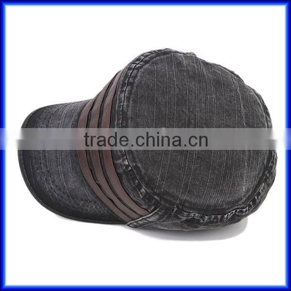Jean Washed Cotton snapback military cap
