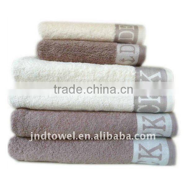 yarn dyed cotton jacquard bath towel