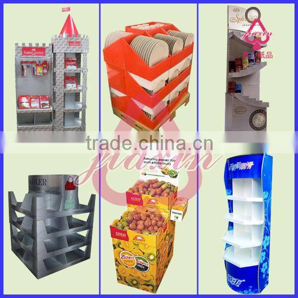 Z shape Cardboard product display bins for cookie