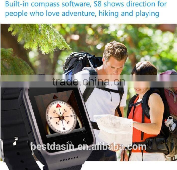 Wholesale Waterproof 3G wifi smart watch, android 4.4 OS dz09 smart watch phone with sim card slot