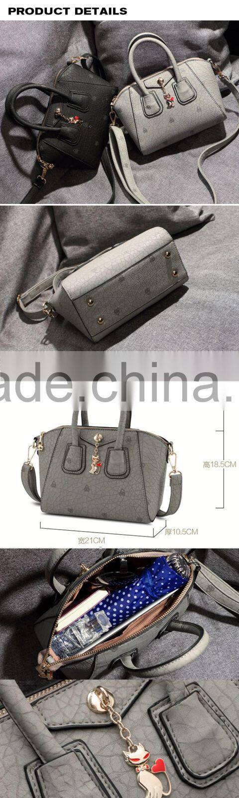 Professional design Unique PU Grey Shoulder Bag