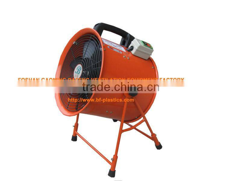 110v single phrase red portable ventilator fan