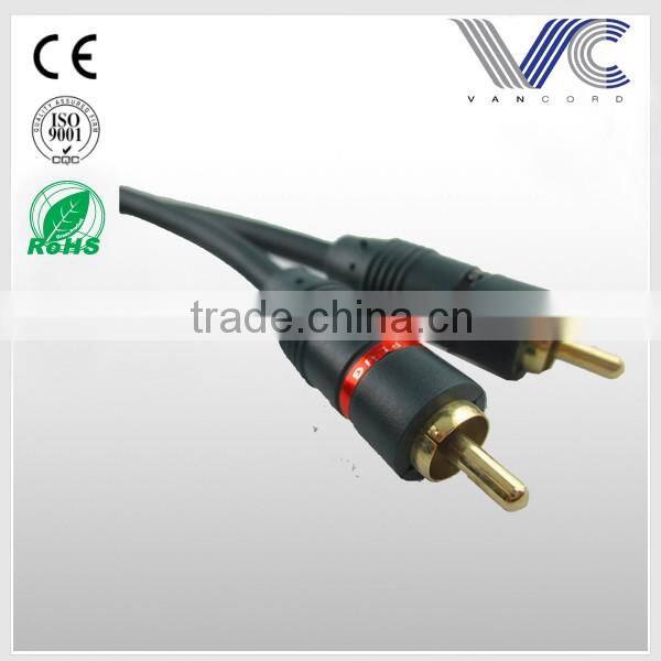 gold plated 2R-2R RCA cable digital audio RCA cable
