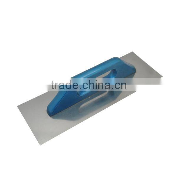 500mm Plastering trowel with Silver Blue Wooden Handle , Cement Trowel