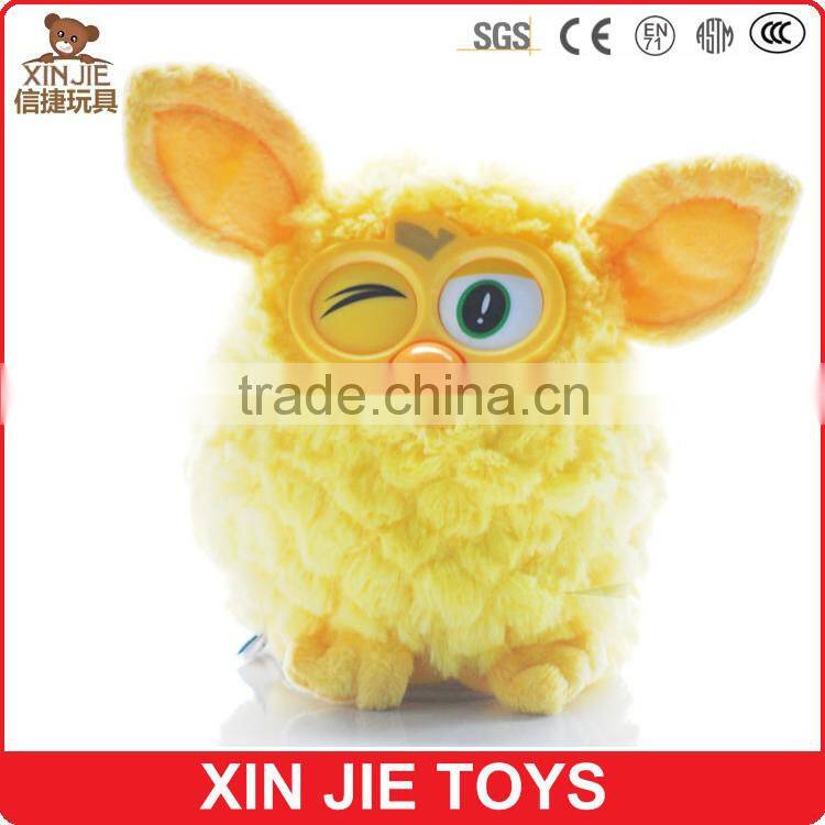 custom plush pet dog toy with music lovely soft talking dog for kids eco-friendly material plush electronic dog toy