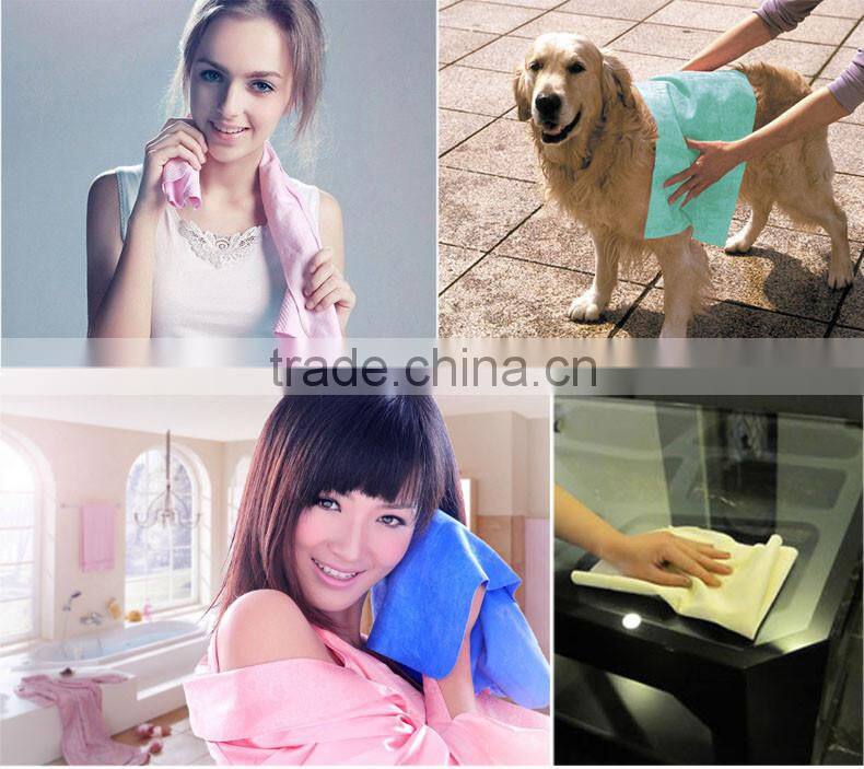 Magic Chamois fabic Clean Cham use for hair cleaning