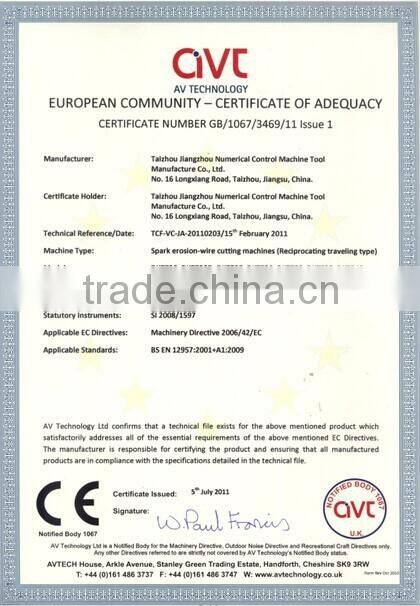 2015 new sale CNC wire cutting EDM DK7740