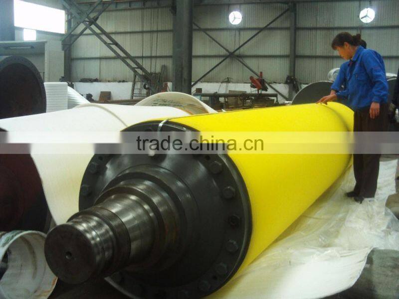 SUS 304 Shell w/ Rubber Cover Paper machine rubber roller