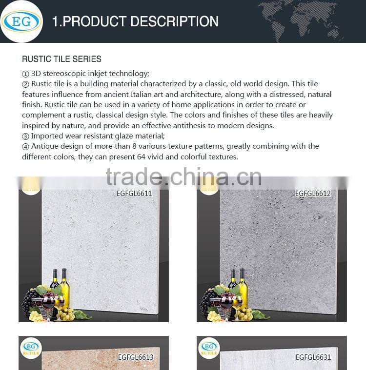 600x600mm 24x24" Free sample cement tile grey color matt finish vitrified porcelain floor tile