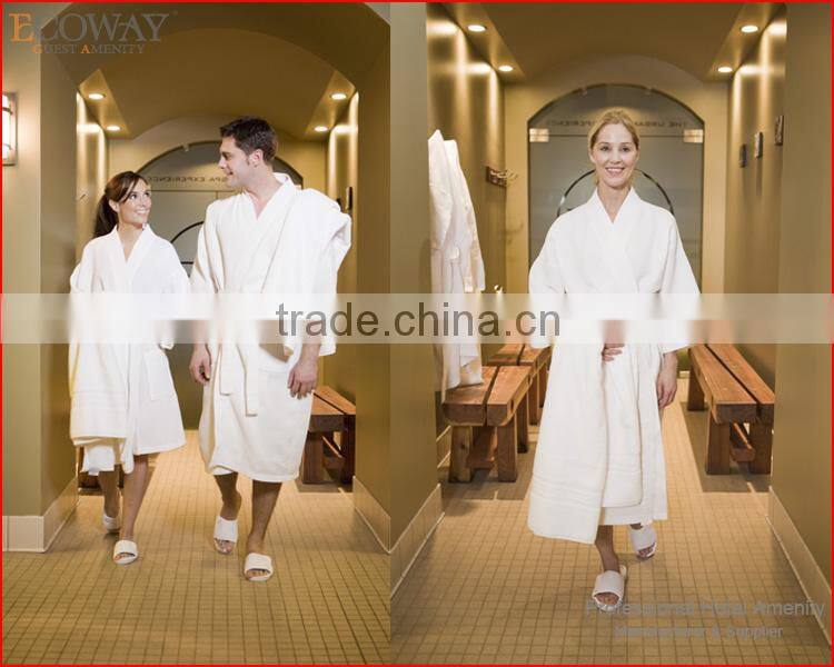 OEM manufacture luxury hotel 100% cotton velour bathrobes