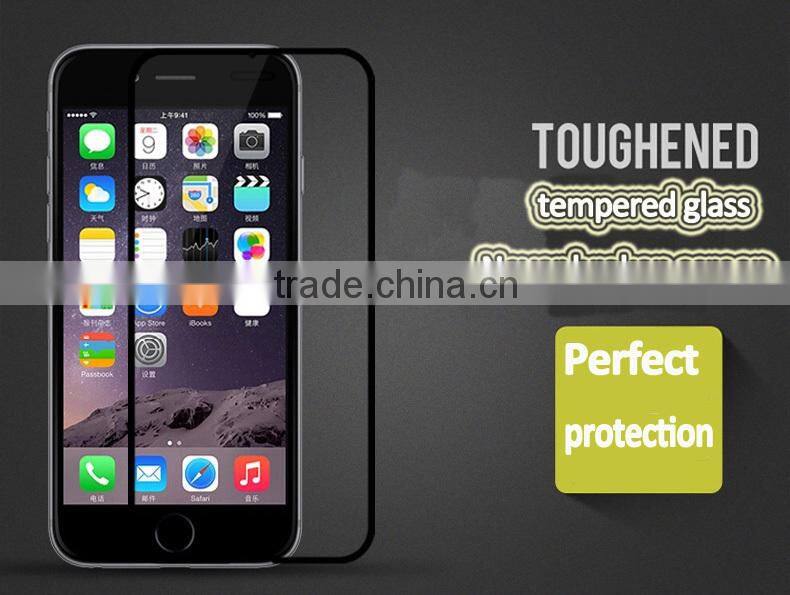 Full screen protector frame 9H 2.5D 0.3mm tempered glass protector for Iphone6 wholesale