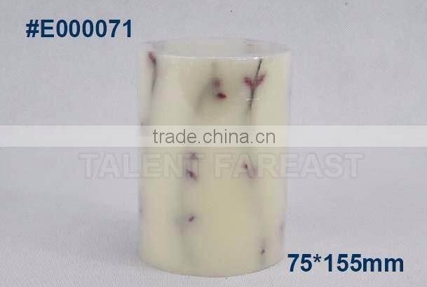 For christmas season scented berry inside 4.5% fragrance LED candle shell