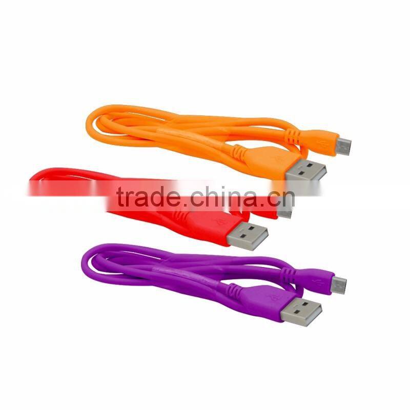 Flat Micro for Samsung Galaxy S6 Micro Flat Charger Cable 1m USB Cable Micro