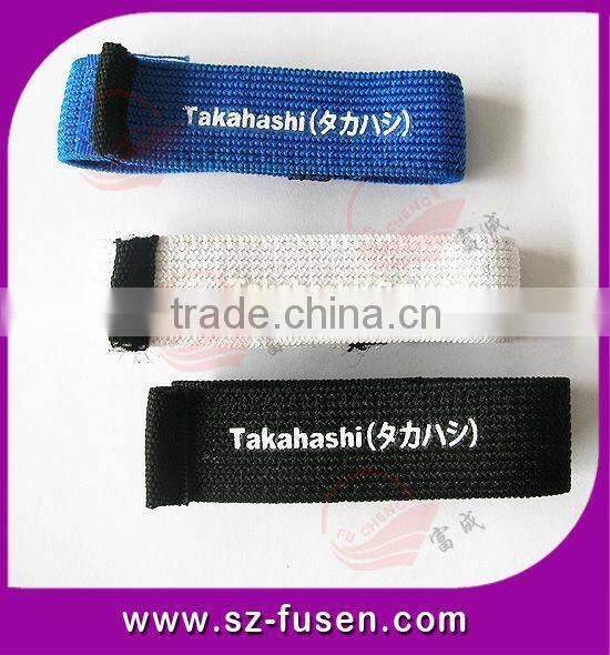Factory directly wholesale cheap custom elastic hook loop wrist bands