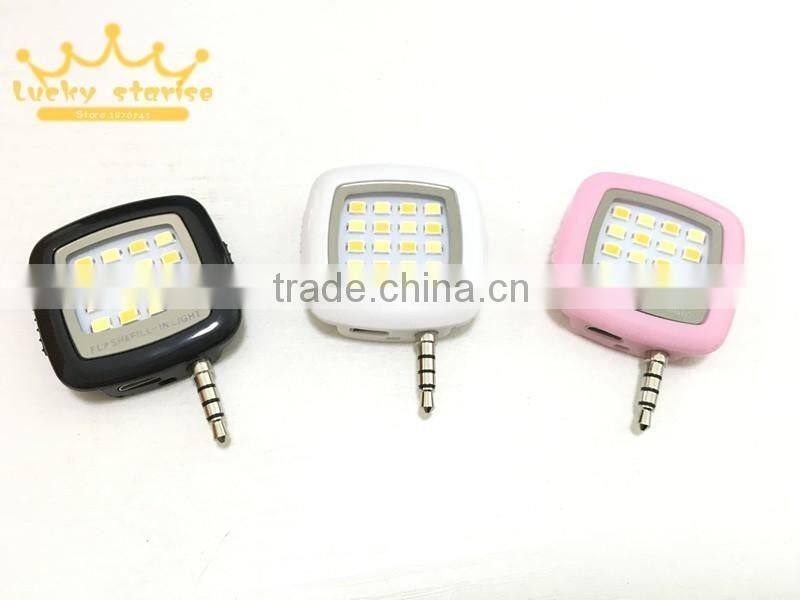Built-in 16 led lights LED Flash for Camera Phone Support for Multiple Photography Mini Selfie Sync Led Flash