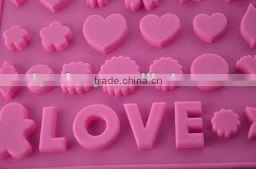 Custom Novelty design love shape novelty silicone ice mold