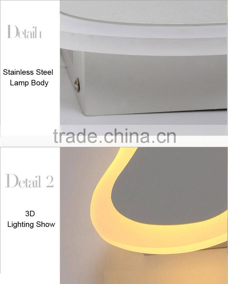 Cool White 10W LED Wall Lamps Guitar Shaped LED Wall Mount Reading Lamp