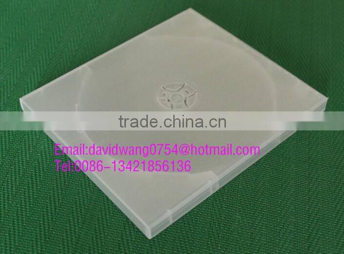 pp cd case clear single or double with clear film