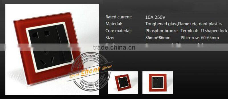 Cheaper 10amp 1 Gang 5 Pin Electric Wall Socket Switch