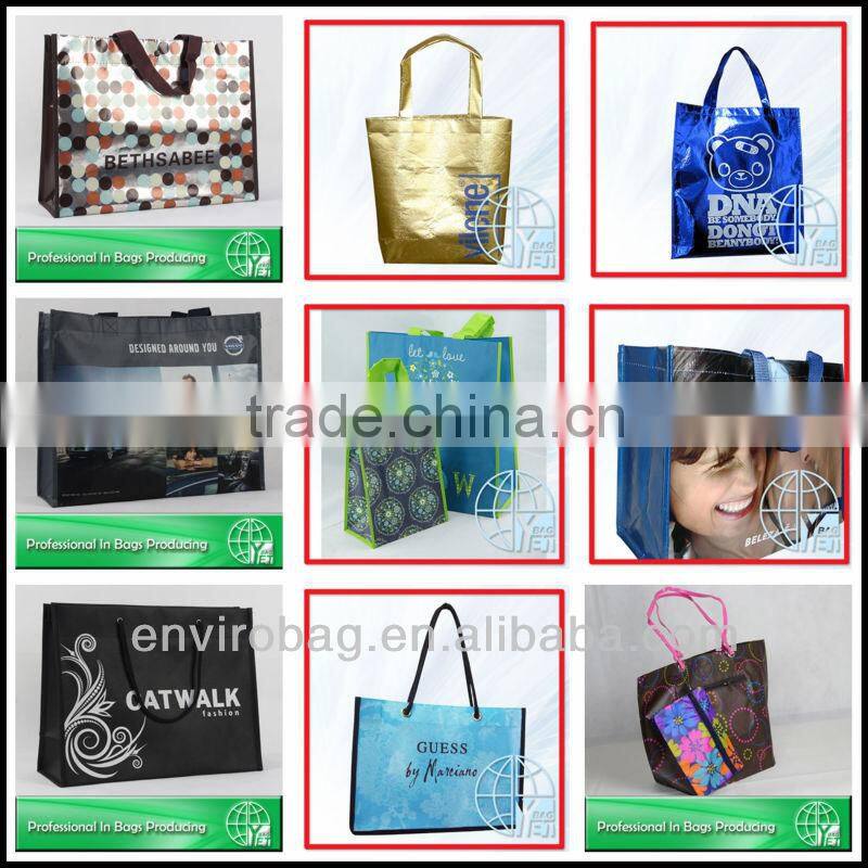 Custom made pp non woven eco handle shopping bag