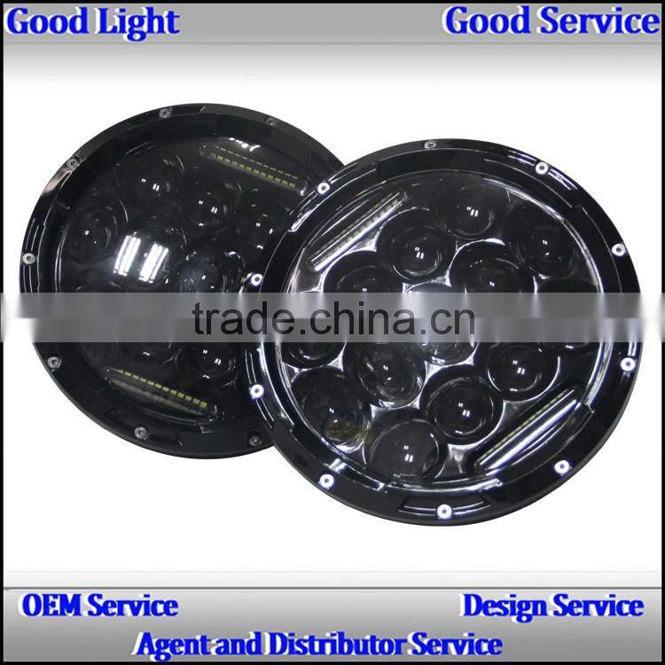 NEW PRODUCE!ovovs 7inch 75w led driving light, J-eep Wrangler Led Headlight with DRL