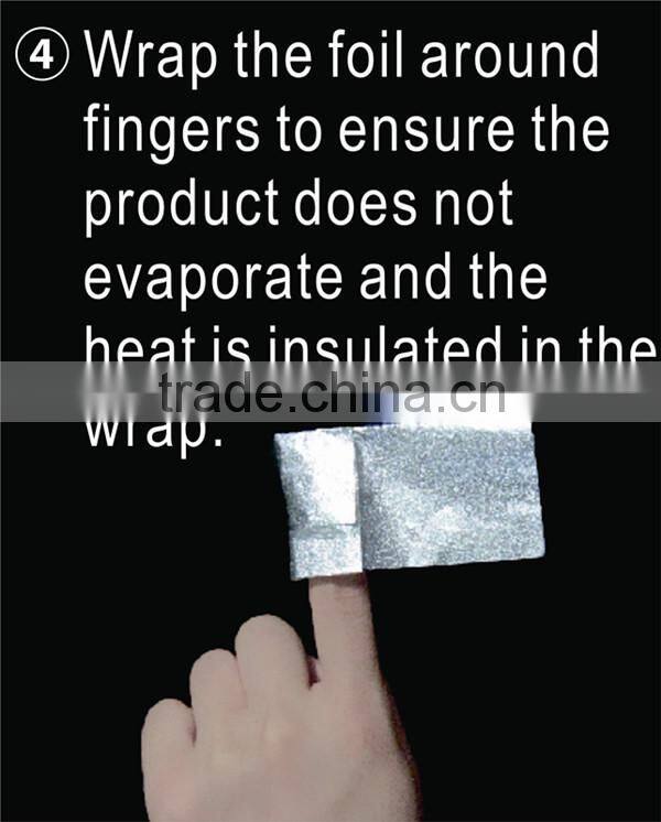 nail polish remover wrap alu foil sheets with embossed colorful design