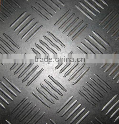 3mm Checker pattern rubber floor mat/Chequered Plate Rubber Matting