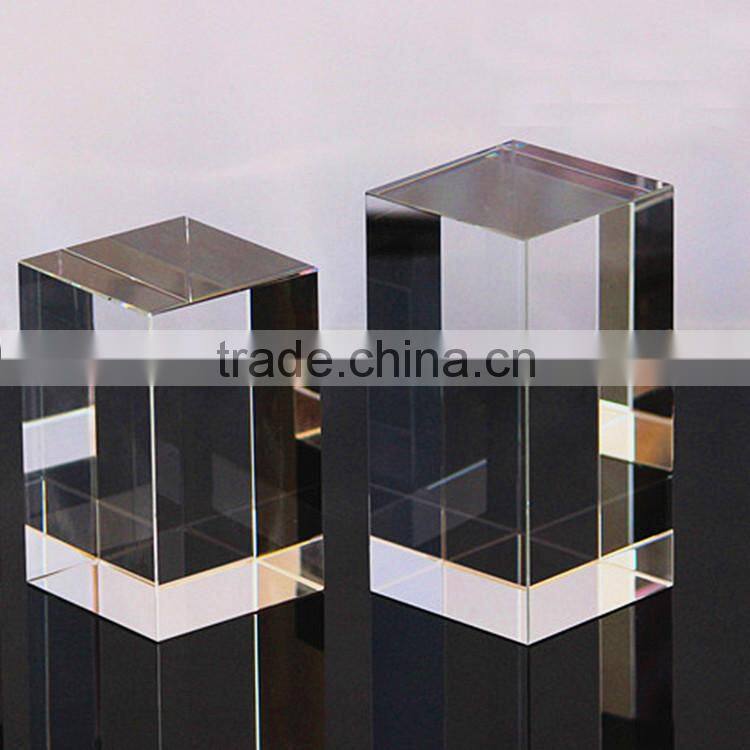 wholesale blank crystal block cubes for engraving