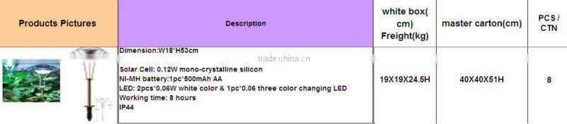 Ex-factory price hot salse IP44 Solar Spike light solar grave light christmas lights spike