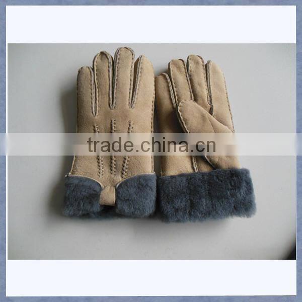Sell Fur Gloves Women Cheap Sheepskin Fur Gloves With Fur on Cuff