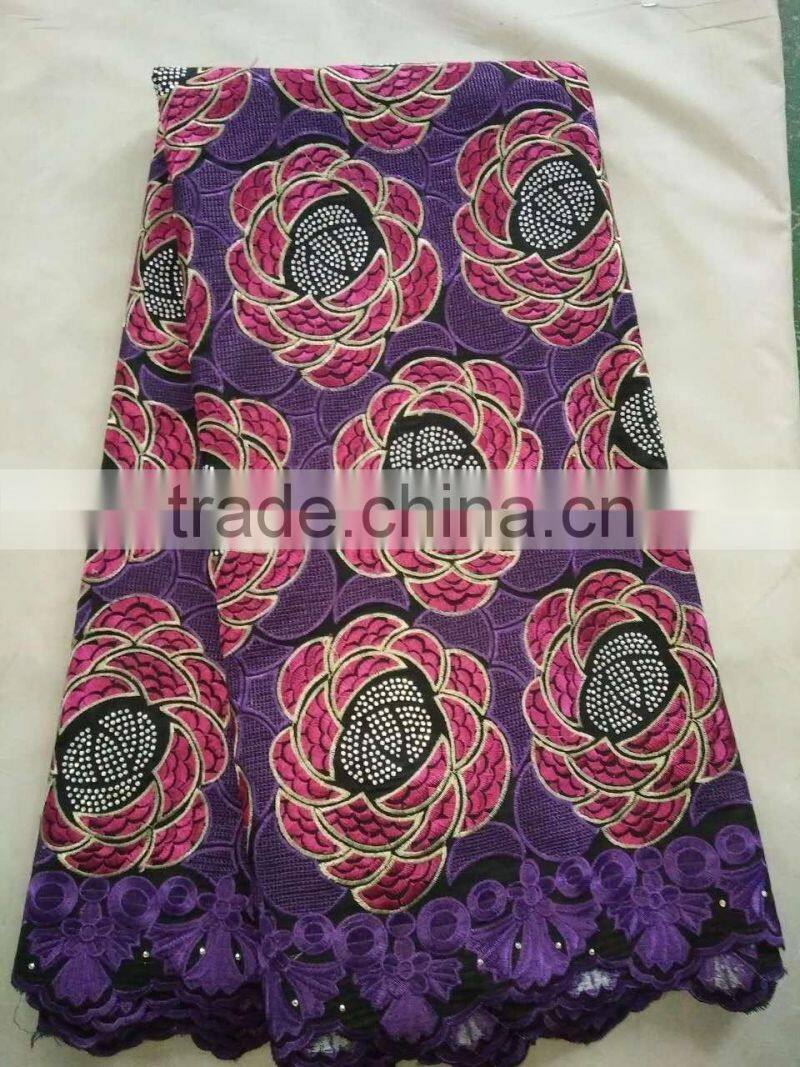 2016 Most Popular Heavy Afican Swiss Voile Lace