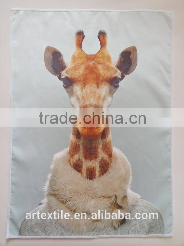 sublimation animal printing microfibre tea towels