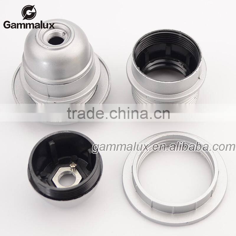 E27 Silver Bakelite Lamp Holder/ E27 Half Threaded Body Bakelite Lamp Holder/Good Quality