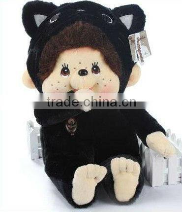 Blue stitch monchhichi plush doll
