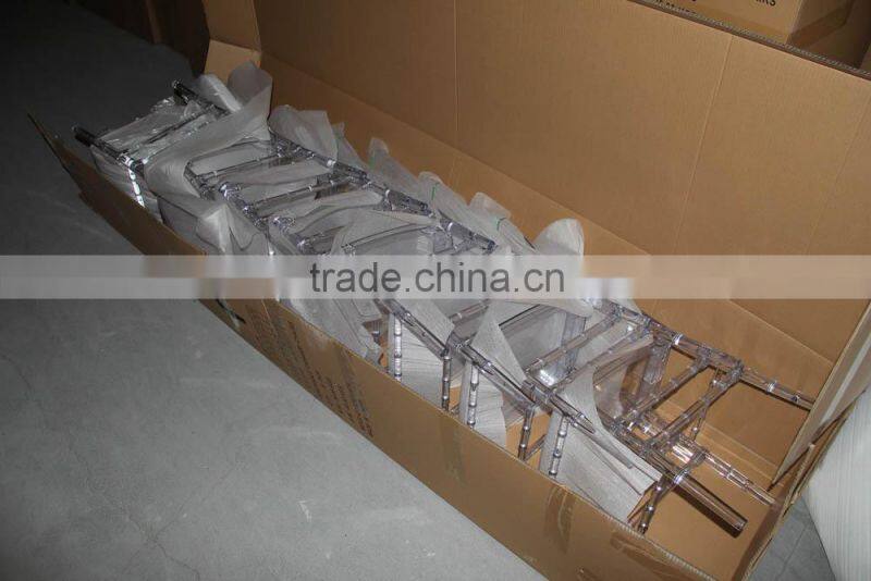 Wholesale China Stacking Clear Acrylic Chivari Chair/Wedding Tiffany Chair
