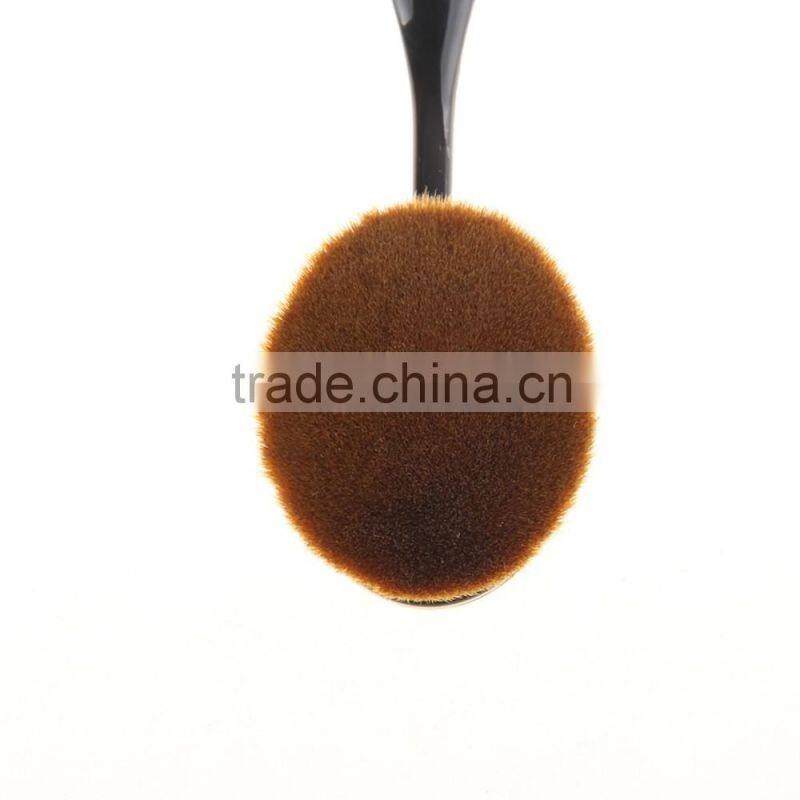 2016 New Professional 10 Pcs Soft Oval Toothbrush Makeup Brush Sets Foundation Brushes Contour Powder Blush Concealer Brush