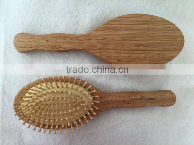 Bamboo hair straightening brush