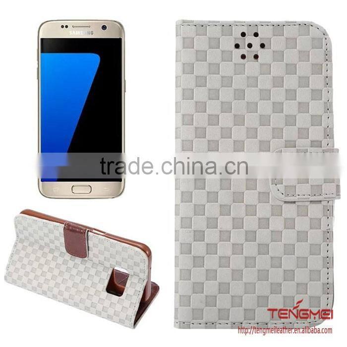 vintage frosted PU wallet for samsung galaxy s7 edge case