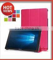 Multifunction stand leather cover folding folio for iPad Air case
