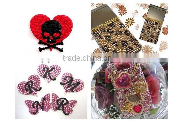 2014 New cheapest flat back non hot fix resin rhinestones beads for nail art phone decorations