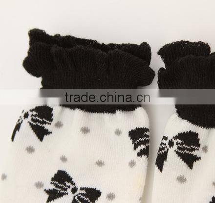 beautiful girls lace topped socks