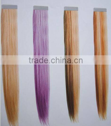 Professional hair factory Various non-remy hair color ring color chart, long straight synthetic hair